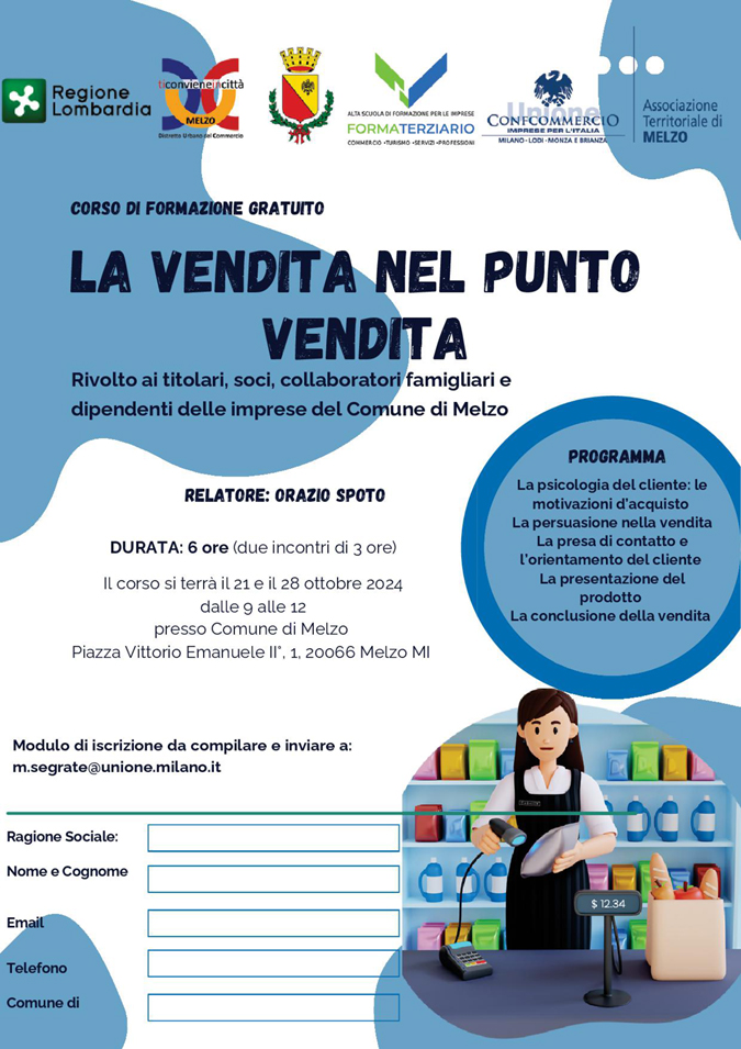 Corso Melzo la vendita nel punto vendita_SITO