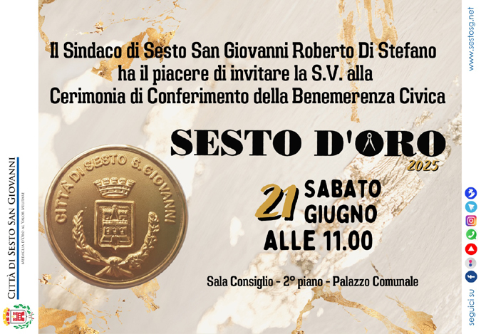 SESTO D'ORO 2025 - INVITO